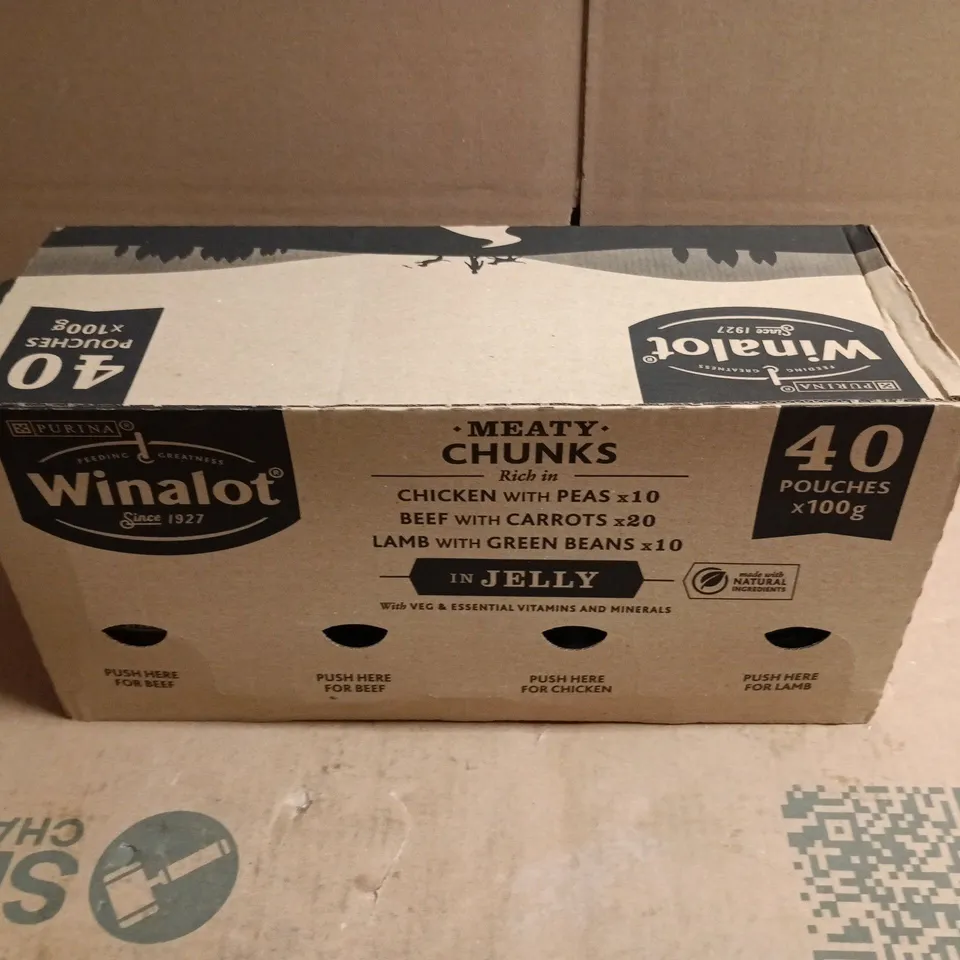 PURINA WINALOT MEATY CHUNKS IN JELLY (40 POUCHESX100G)