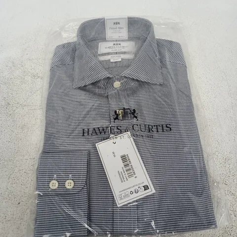 HAWES & CURTIS FITTED SLIM CHECK SHIRT – SIZE 15/33"