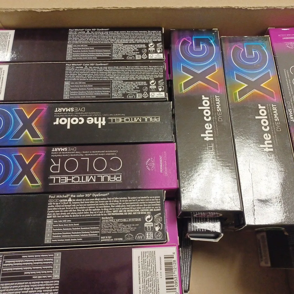 BOX OF APPROX 48 PUAL MITCHELL THE DOOR XG SMART HAIR DYE 
