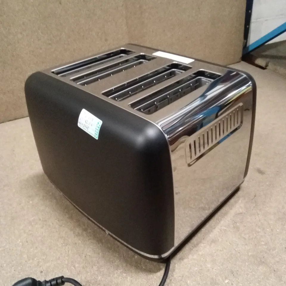 BOXED MORPHY RICHARDS 4-SLICE TOASTER - ACCENTS BLACK