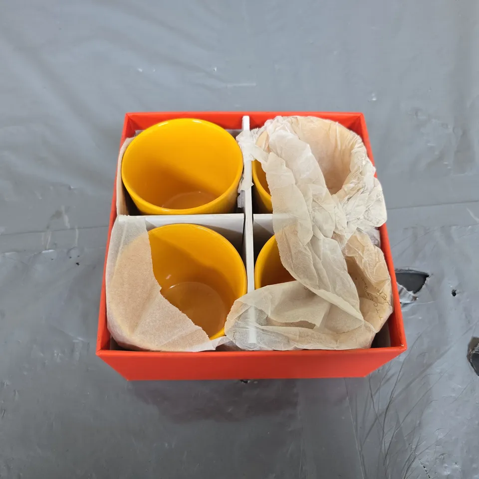 OTTOLENGHI SUNNY YELLOW COFFEE CUPS, SET OF 4