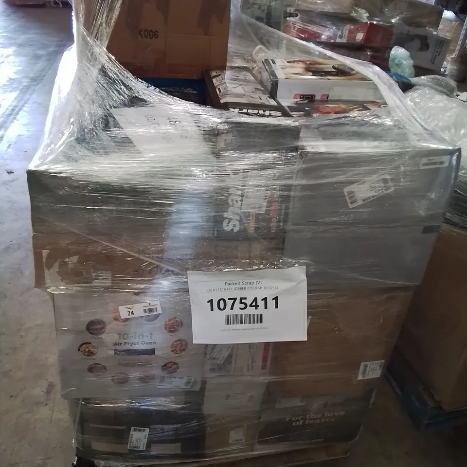 PALLET OF APPROXIMATELY 34 UNPROCESSED RAW RETURN HOUSEHOLD AND ELECTRICAL GOODS TO INCLUDE;