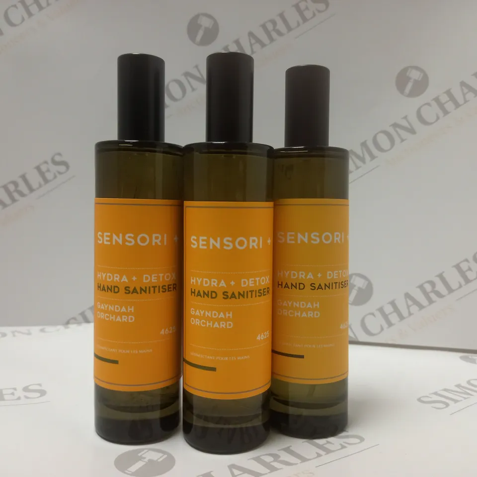 BOX OF 3 X 100ML SENSORI+ GAYNDAH ORCHARD 4625 HAND SANITISER