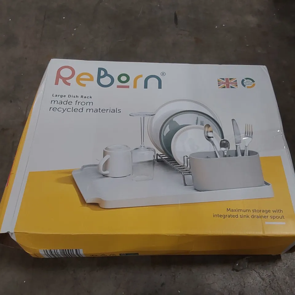 BOXED RECYCLED LARGE DRAINING RACK - MADE IN UK
