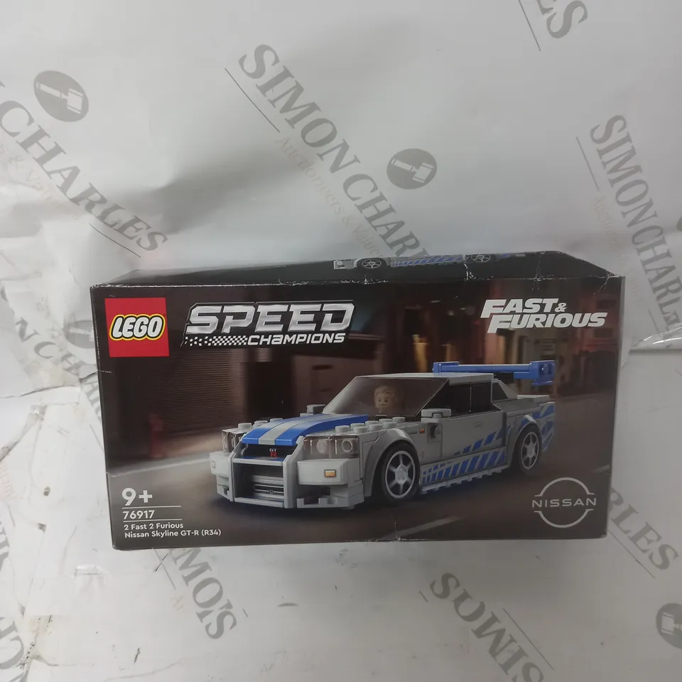 BOXED LEGO SPEED CHAMPIONS 2 FAST 2 FURIOUS NISSAN SKYLINE 76917 RRP £20.5