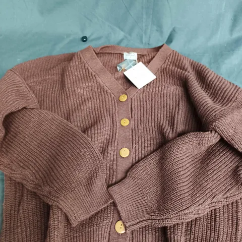 HUNTER & ROSE COCOA KNIT CARDIGAN – XS