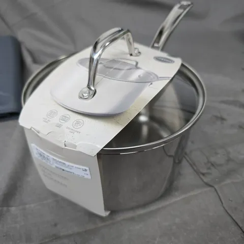 M&S STAINLESS STEEL 18CM SAUCEPAN 