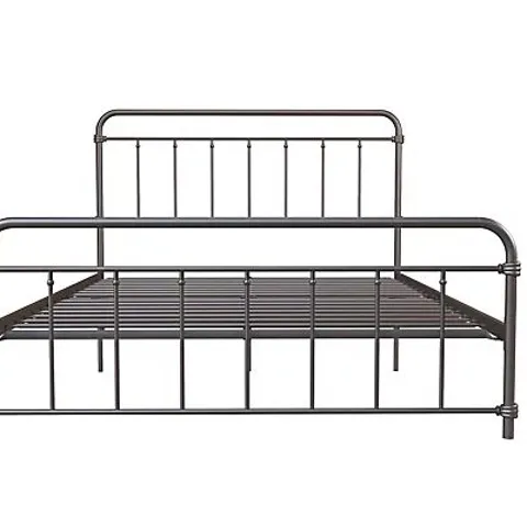BOXED WALLACE METAL BED BRONZE LOOK, DOUBLE (1 BOX)