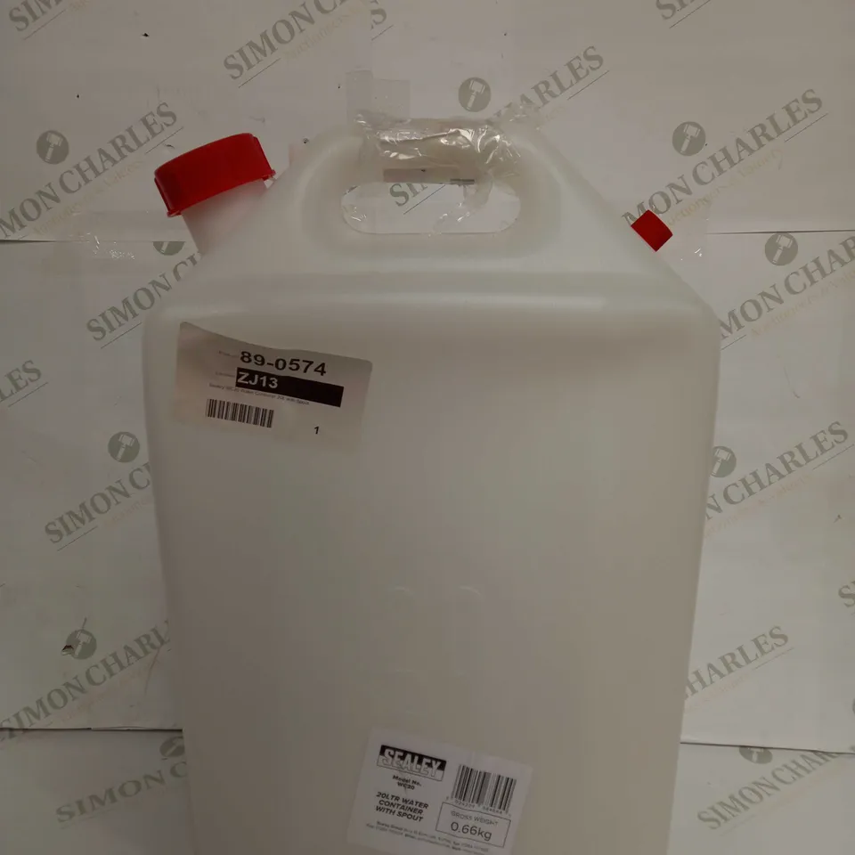SEALEY 20L WATER CONTAINER WITH SPOUT