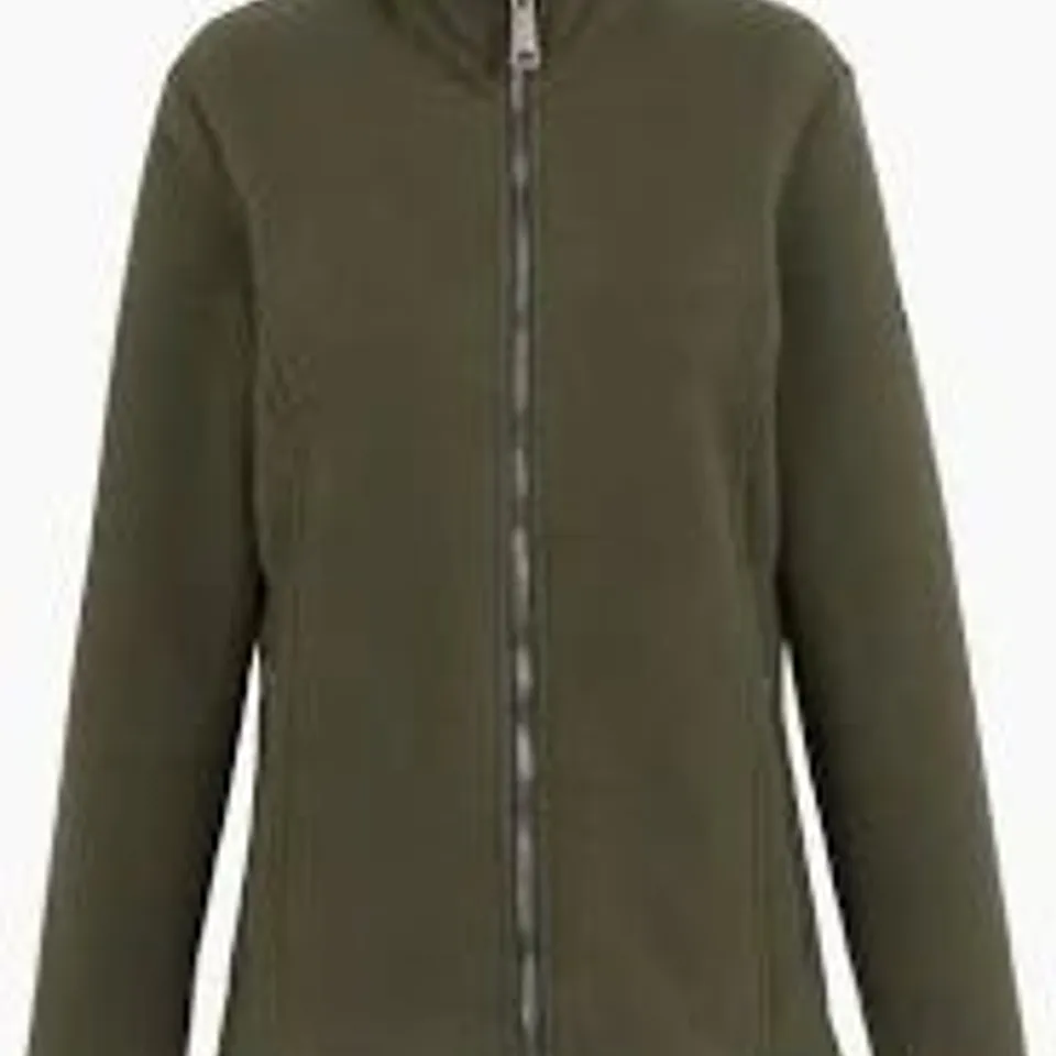 REGATTA WOMENS/LADIES BRANDALL HEAVYWEIGHT FLEECE JACKET KHAKI UK SIZE 12
