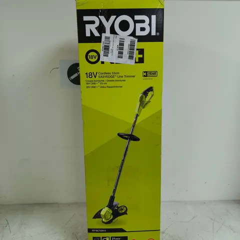 BOXED RYOBI RY18LT33A-0 ONE+ EDGE LINE TRIMMER
