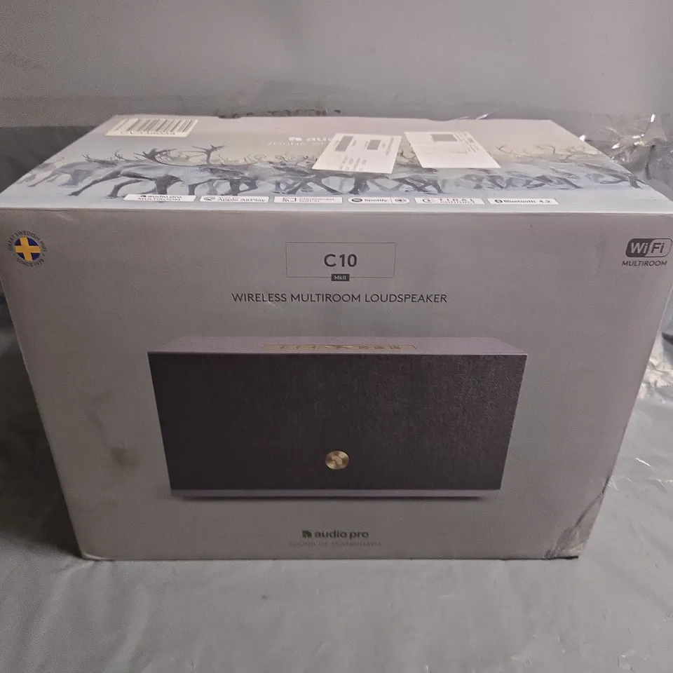BOXED AUDIO PRO C10 WIRELESS MULTIROOM LOUD SPEAKER