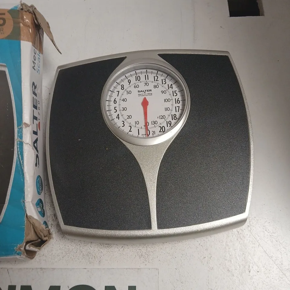 SALTER MECHANICAL SCALE – DIAL, 130 KG CAPACITY, BOXED