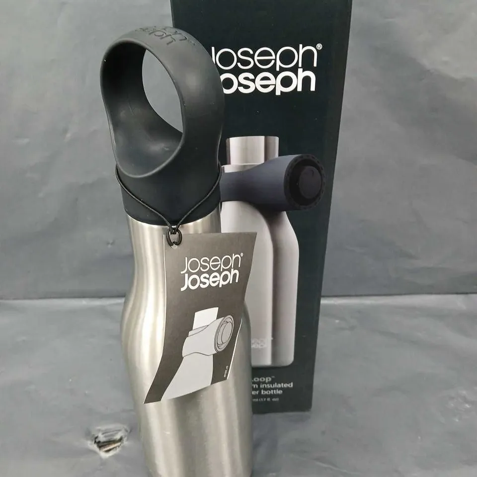 BOXED JOSEPH JOSEPH LOOP VACUUM INSULATED WATER BOTTLE - 500ML 