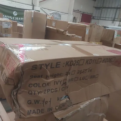 BOXED COUNTER STOOL WITH METAL FRAME