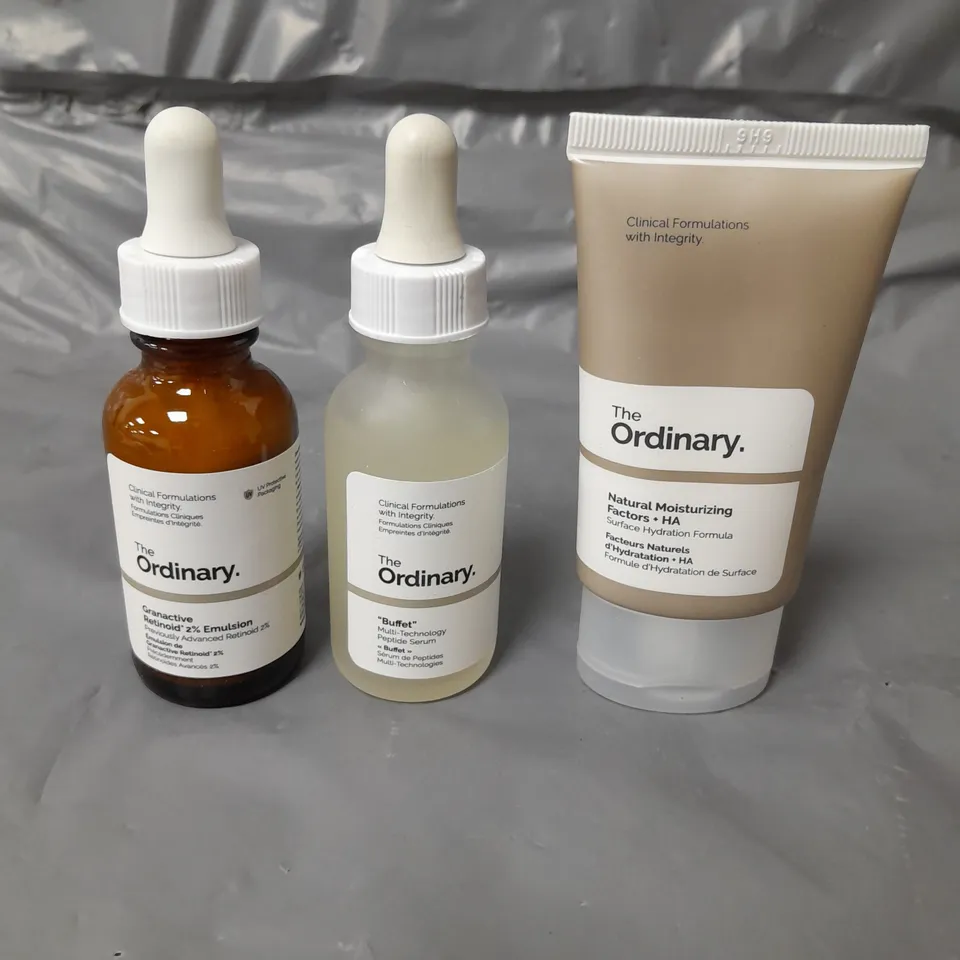 THE ORDINARY SKIN CARE GIFT SET TO INCLUDE SERUM 30ML, MOISTURISING CREAM 30ML AND EMULSION 30ML
