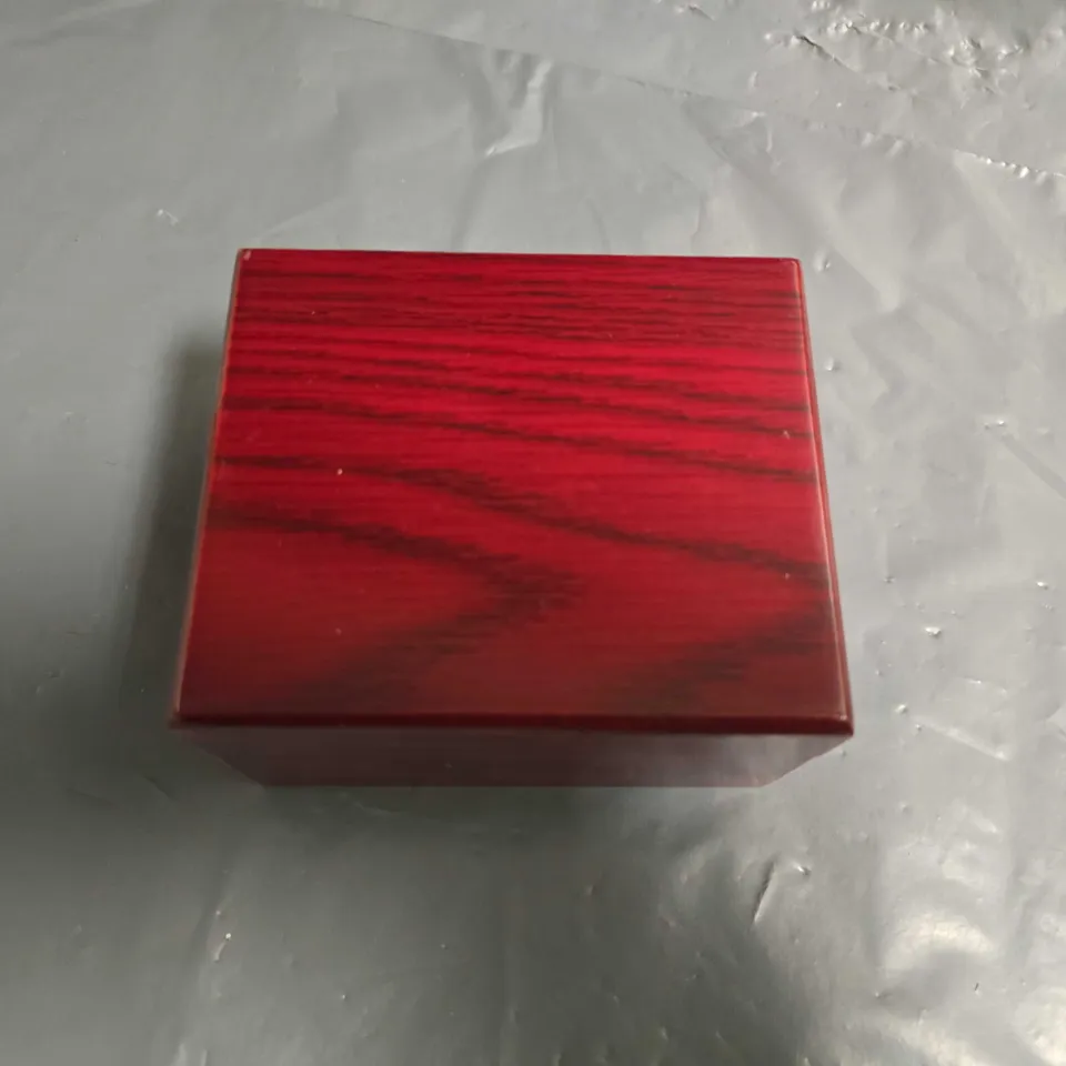 BOXED STOCKWELL RECTANGULAR LADIES WATCH WITH RED LEATHER STRAP