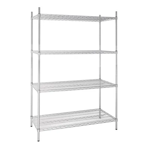 BOXED VOGUE 4 TIER WIRE SHELVING KIT (1 BOX)