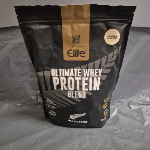 HEALTHSPAN ELITE ULTIMATE WHEY PROTEIN BLEND IN VANILLA 750G