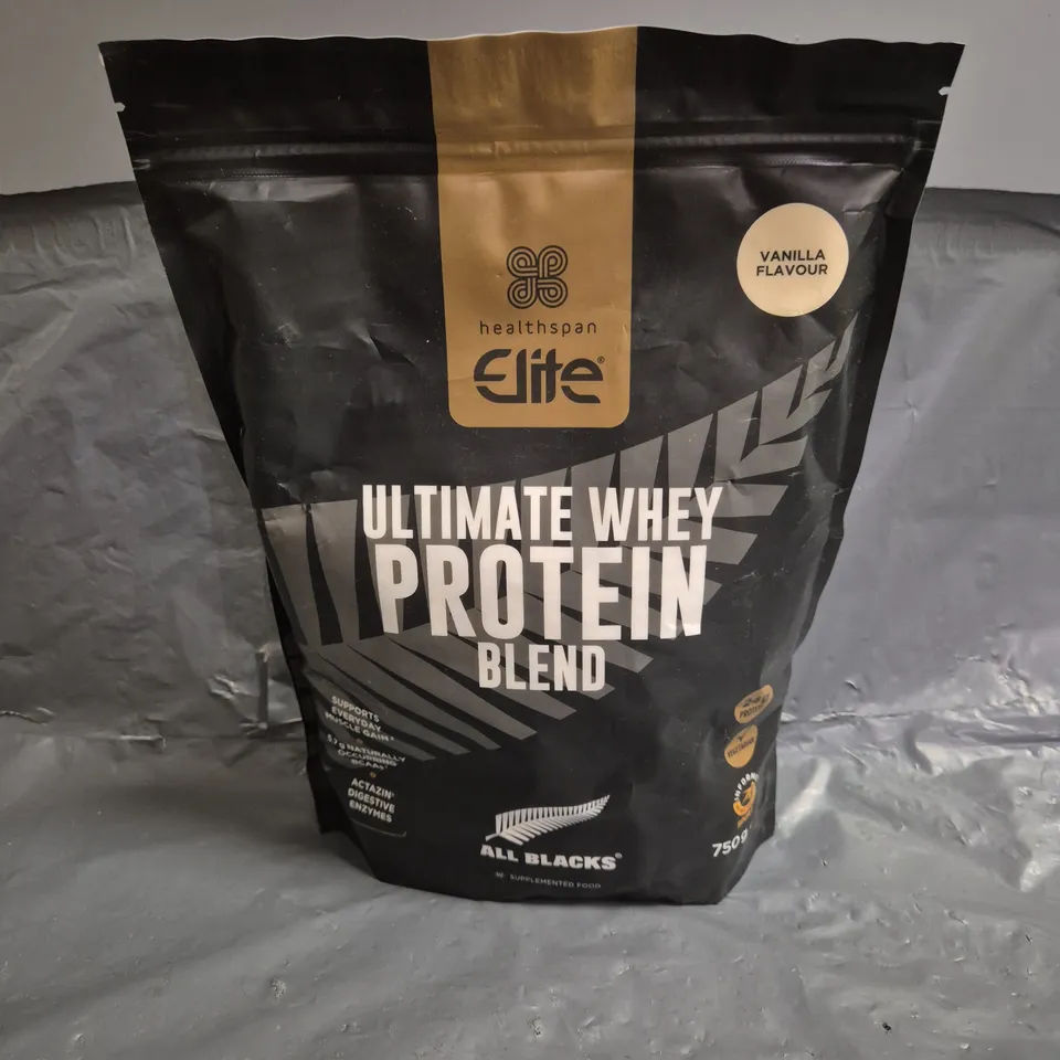 HEALTHSPAN ELITE ULTIMATE WHEY PROTEIN BLEND IN VANILLA 750G