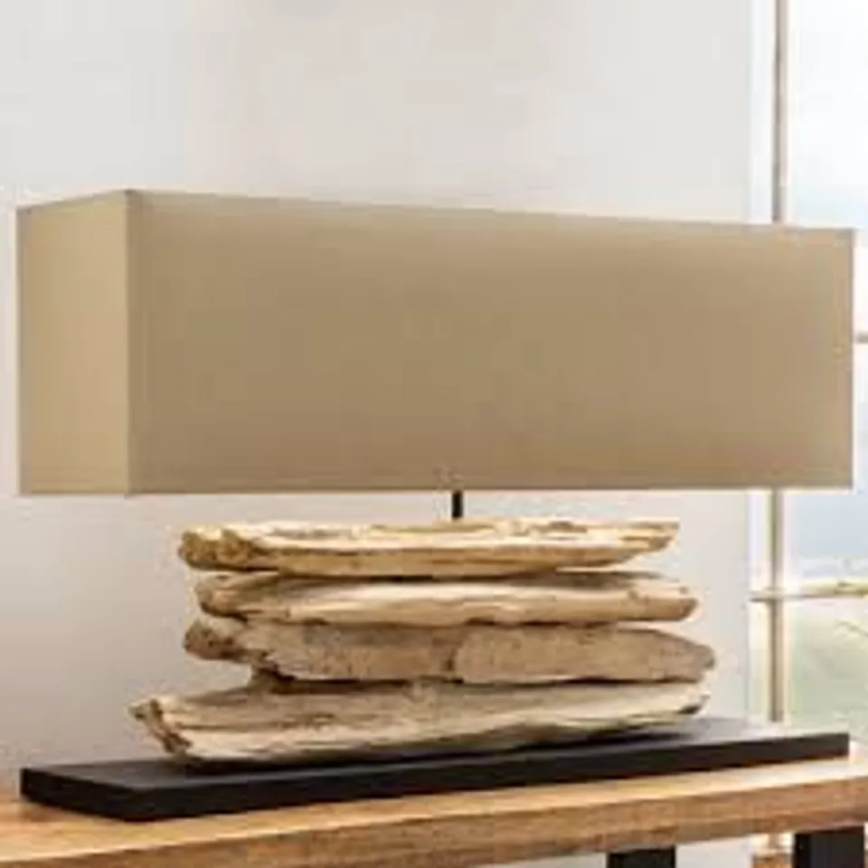 BOXED RAINA 55CM HELLBRAUN TABLE LAMP (1 BOX)