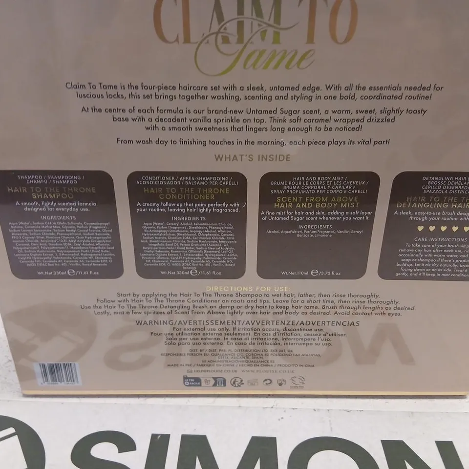 PLOUISE CLAIM TO FAME HAIR CARE SET (BOXED) – FOUR-PIECE STYLE KIT