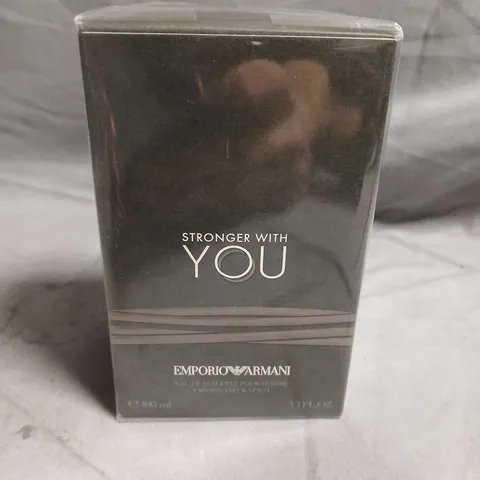BOXED AND SEALED GIORGIO ARMANI STRONGER WITH YOU EAU DE TOILETTE 100ML