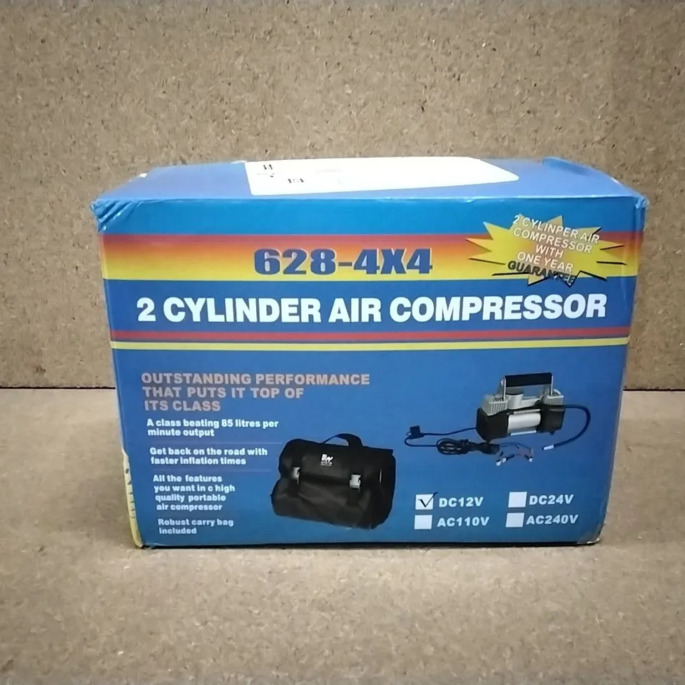 BOXED 628-4X4 2-CYLINDER AIR COMPRESSOR 