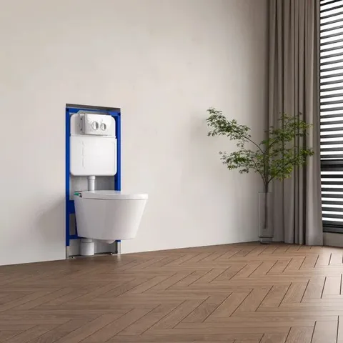 BOXED MEJE NEW SMART WALL HUNG TOILET COMBO WITH BUILT IN BIDET (1 BOX)
