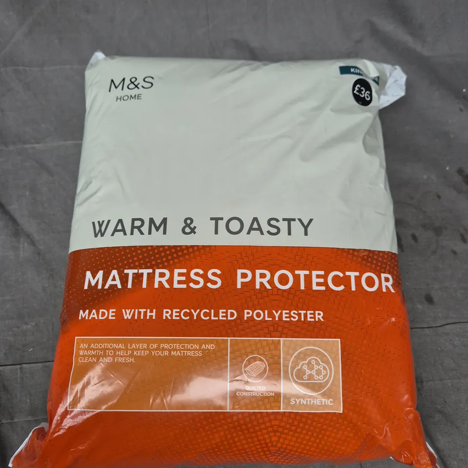 M&S HOME WARM & TOASTY MATTRESS PROTECTOR - KING