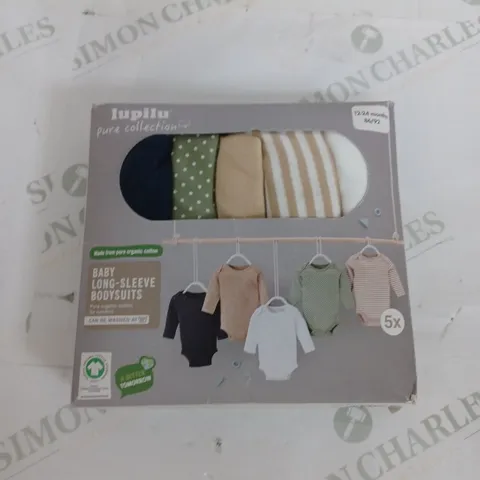 BOXED LUPILU BABY LONG SLEEVE BODY SUITS - 12-24 MONTHS
