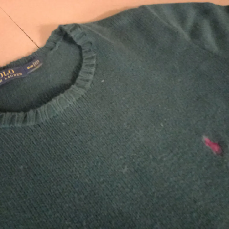 POLO RALPH LAUREN GREEN KNITTED JUMPER - M/M
