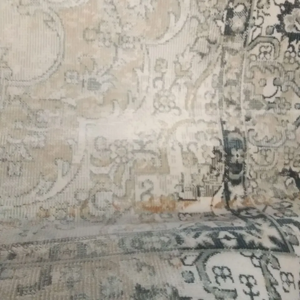 ANTERO FLATWEAVE BLUE BEIGE RUG - 230 X 300CM