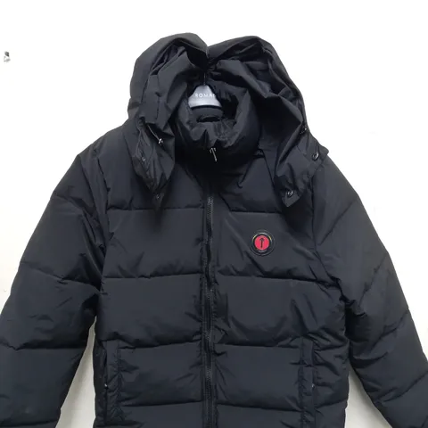 TRAPSTAR BLACK PUFFER JACKET - SIZE M
