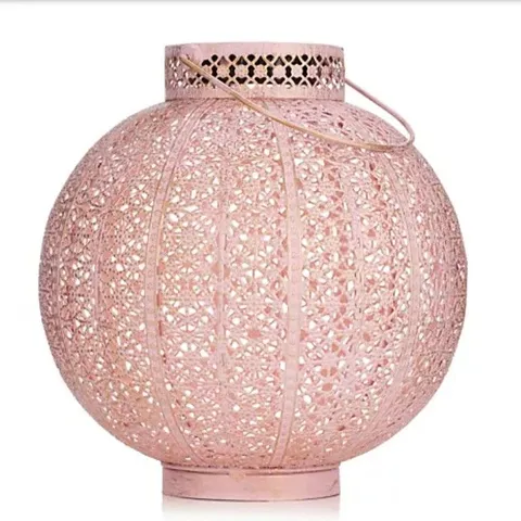 GARDEN STORIES SORBET COLLECTION FRETWORK GLOBE SOLAR LANTERN