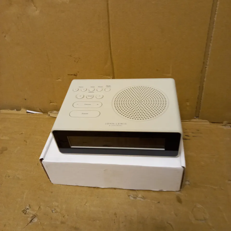 BOXED JOHN LEWIS SPECTRUM CLOCK RADIO