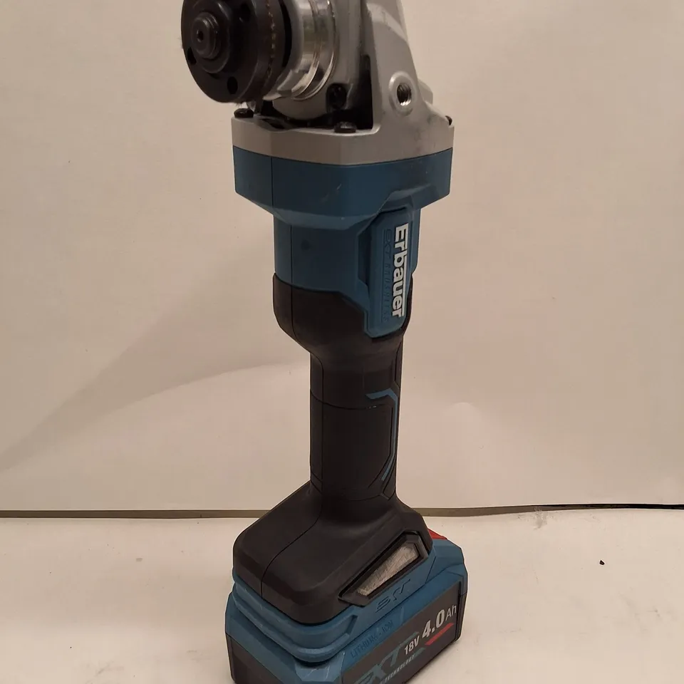 CORDLESS ANGLE GRINDER 18V WITH 4.0AH BATTERY (MODEL ERI1082GRD)