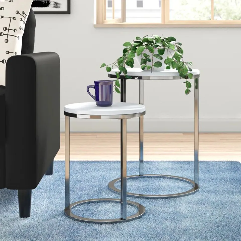 BOXED DONNA 2 PIECE NEST OF TABLES (1 BOX)