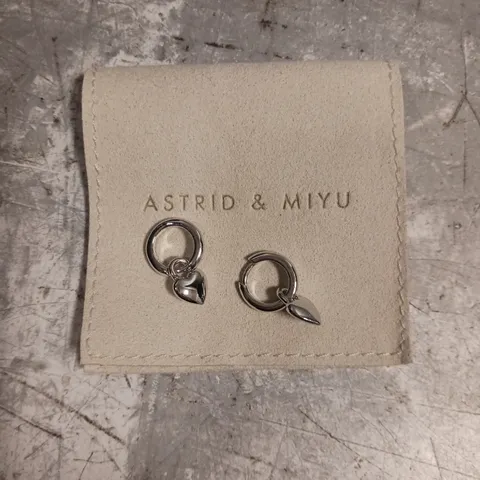 ASTRID & MIYU HEART DROP EARRINGS 