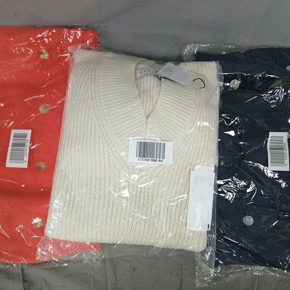 BOX OF APPROXIMATELY 25 ASSORTED CLOTHING ITEMS IN VARIOUS STYLES, SIZES, AND COLOURS - COLLECTION ONLY