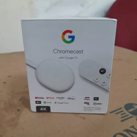 BOXED CELLOPHANE WRAPPED GOOGLE CHROMECAST