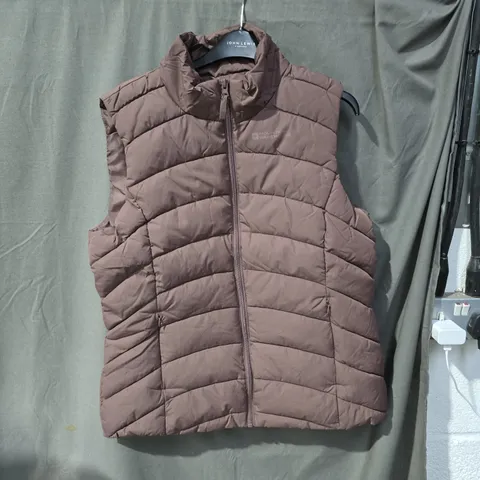 MOUNTAIN WAREHOUSE WOMEN'S PADDED GILET UK 14 BROWN/PURPLE