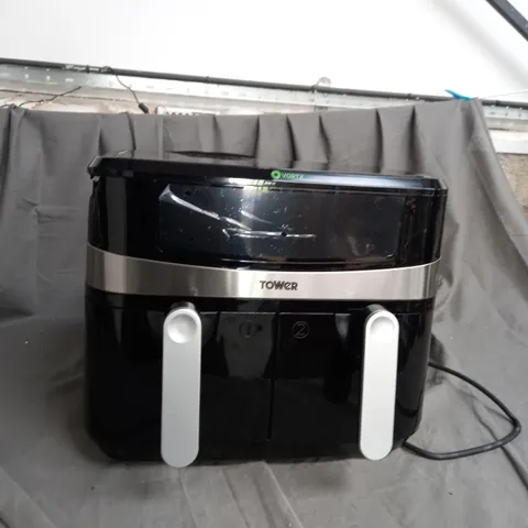 BOXED TOWER 9 LITRE DUAL BASKET AIR FRYER