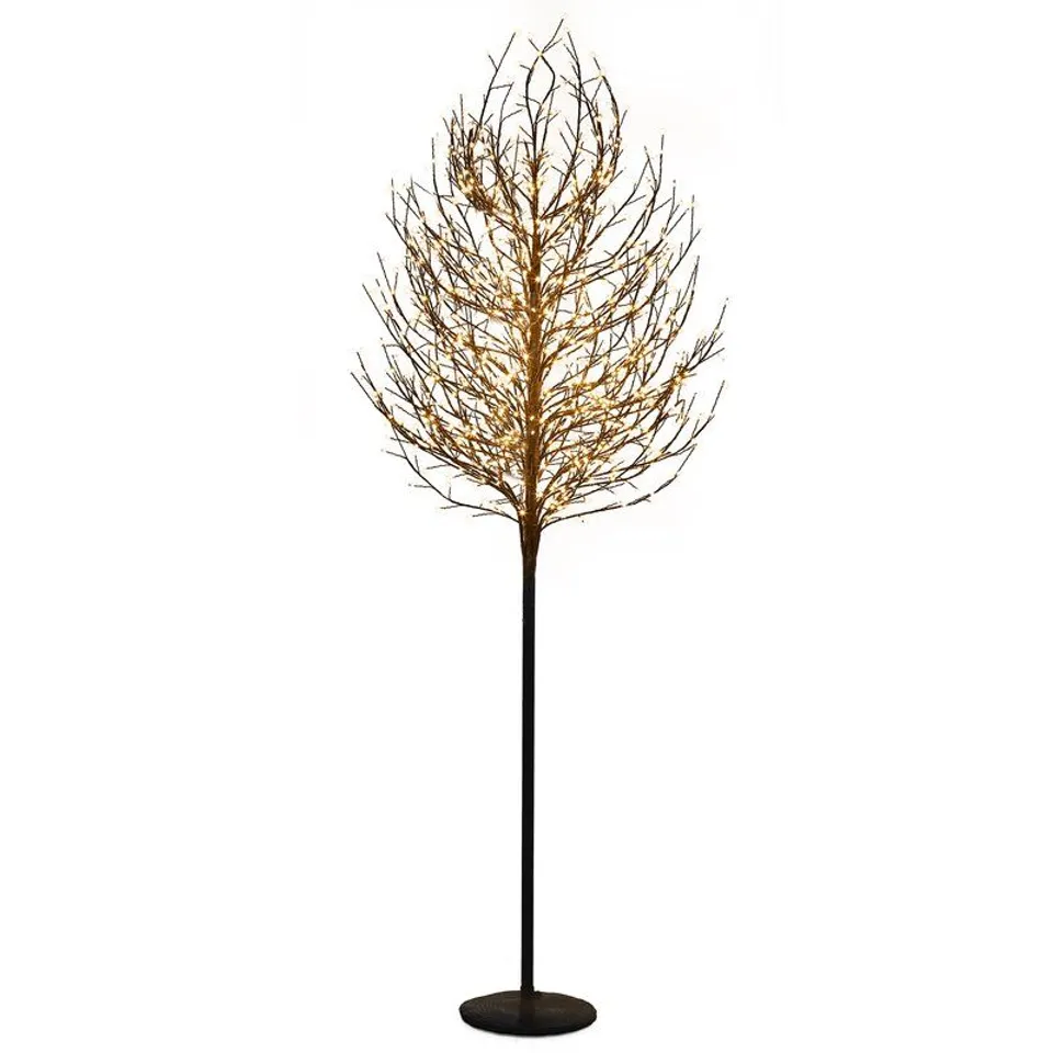 BOXED MICRO DOT BIRCH TWIG PRE-LIT TREE LAMP- BLACK 