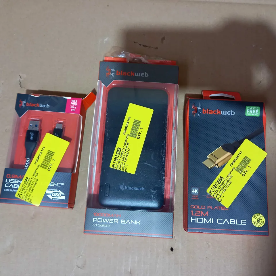 LOT OF APPROXIMATELY 10 BLACK WEBB ELECTRICAL PRODUCTS