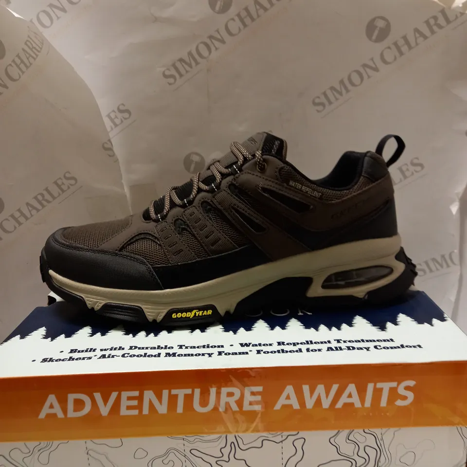 SKECHERS MEN'S SKECH-AIR BROWN TRAINERS - SIZE 12