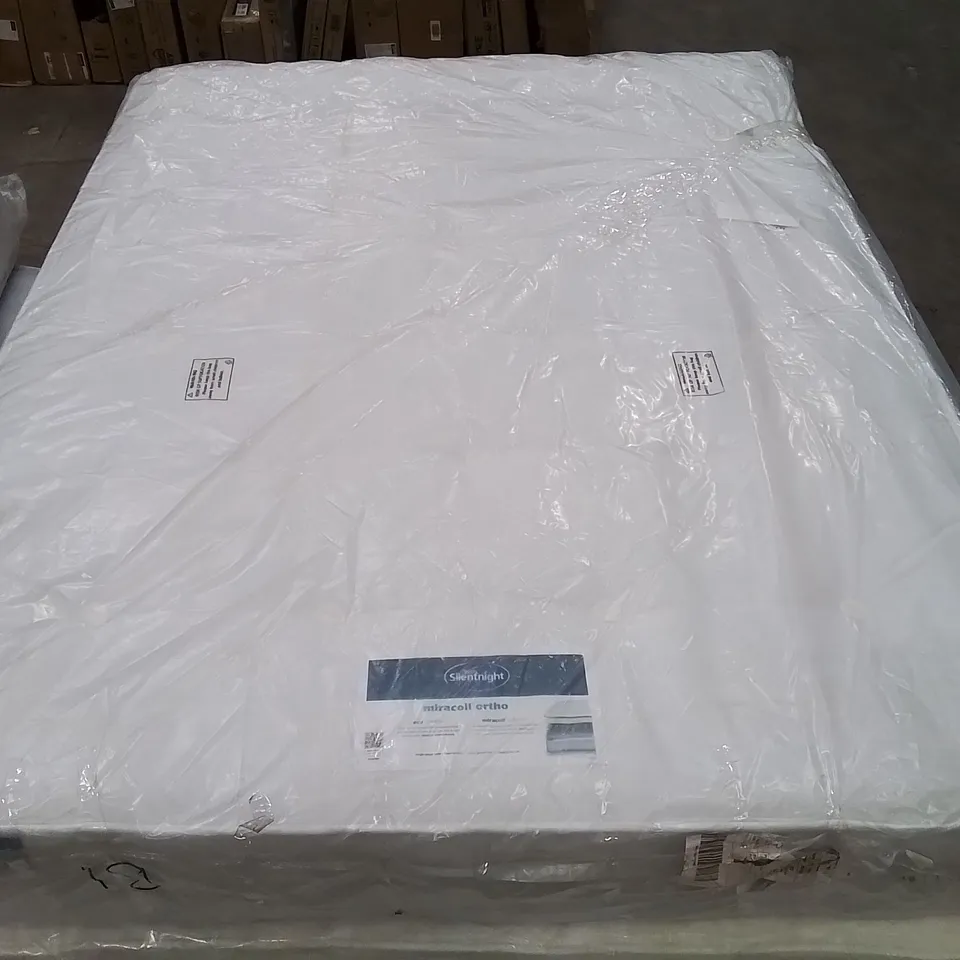 QUALITY BAGGED SILENTNIGHT PIPPA SPRUNG ORTHO 150CM KINGSIZE MIRACOIL MATTRESS 