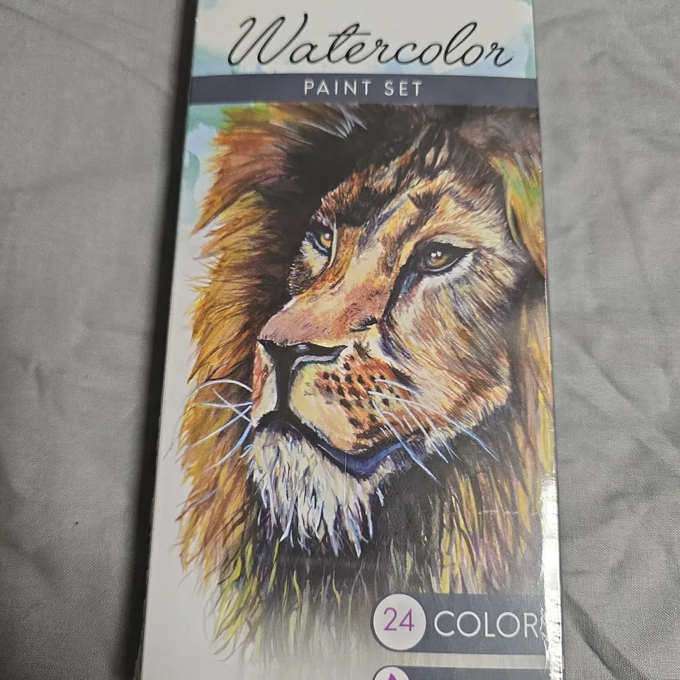 APPROXIMATELY 10 MozArt Watercolor Paint Set, 24 Colors with Brush – Art Supplies