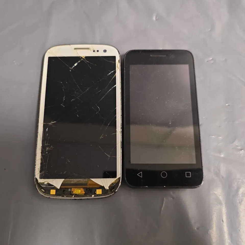 LOT OF 2 MOBILE PHONES INCLUDES VODAPHONE SMART FIRST 6 AND SAMSUNG GALAXY S3