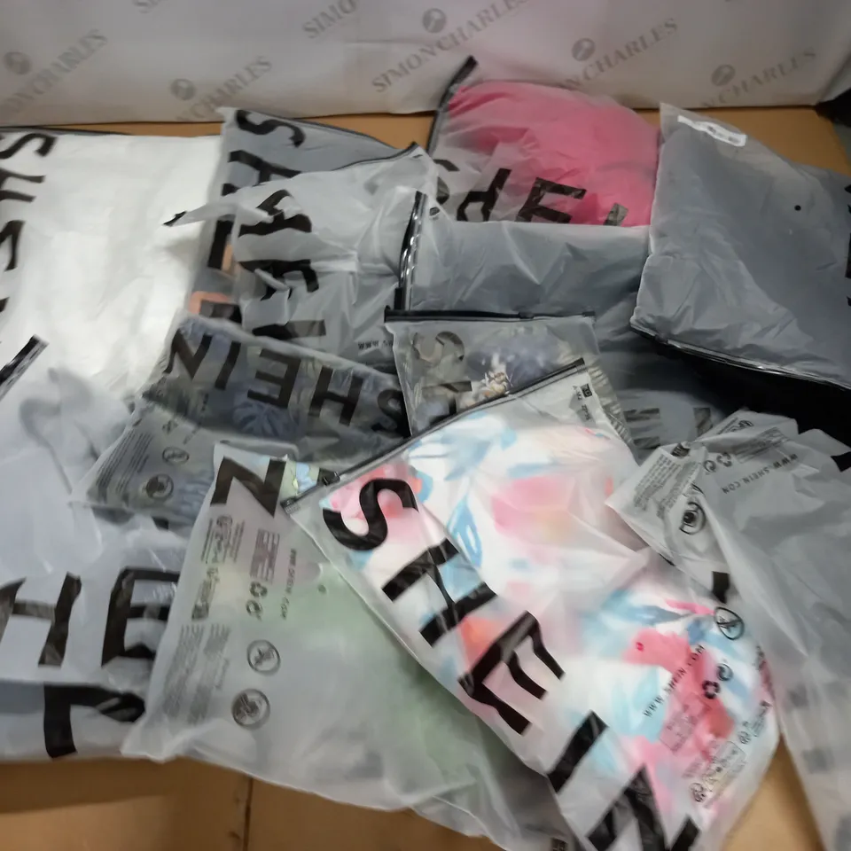 LOT OF 13 ASSORTED SHEIN CLOTHING ITEMS IN VARIOUS SIZES